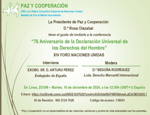 XIV Foro Naciones Unidas: 76 Aniversario de la Declaración Universal de los Derechos del Hombre